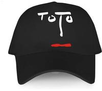 Casquette de Baseball Hiphop Chapeau de Soleil Noir Casual Garçons Imprimé Casquettes de Poisson Toto Visage Symbole Rock Band Légende Mode Imprimer Unisexe Snapback Chapeaux