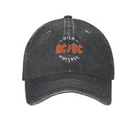 Casquette de Baseball Hiphop Sun Hat AC DC Heavy Metal Casquettes de Baseball Casual Distressed Washed Music Rock Sun Cap Unisexe Activités de Plein air Ajustement réglable Chapeaux Casquette