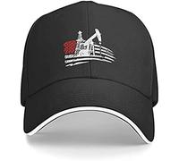 Casquette de Baseball Hiphop Sun Hat Oilfield Drilling Rig États-Unis Drapeau Unisexe Casquettes de Baseball Réglable Sandwich Cap Trucker Chapeau pour Hommes Femmes Papa Cadeaux d'anniversaire