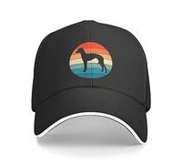 Casquette de baseball Hiphop Sun Hat Punk Vintage Retro Greyhound Dog Lover Casquette de baseball pour hommes femmes respirant propriétaire de chien papa chapeau Performance Cadeaux d'anniversaire