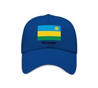 Casquette De Baseball Homme Femme Coton Réglable Rwanda Drapeau National Style Classique Coupe du Monde