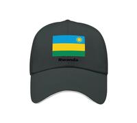 Casquette De Baseball Homme Femme Coton Réglable Rwanda Drapeau National Style Classique Coupe du Monde