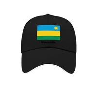Casquette De Baseball Homme Femme Coton Réglable Rwanda Drapeau National Style Classique Coupe du Monde