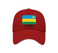 Casquette De Baseball Homme Femme Coton Réglable Rwanda Drapeau National Style Classique Coupe du Monde