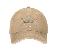 Casquette de baseball hommes Cendrillon avoir du courage et être gentil Hommes Femmes Casquettes de baseball Casquettes en denim en détresse Chapeau Extérieur Ajustement réglable Snapback Cap cadeau