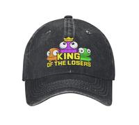 Casquette de Baseball Hommes R.E.P.O. King of Losers Casquettes de Baseball Classique Denim en détresse Snapback Casquette Unisexe Style Entraînements Ajustement Ajustable Chapeaux Casquette Cadeau