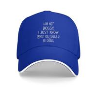 Casquette de baseball humoristique avec inscription « I Am Not Bossy I Just Know What You Should Be Doing », bleu, Taille unique