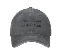 Casquette de Baseball Humoristique « Live, Laugh, Leave Me Alone » pour Homme et Femme