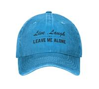 Casquette de Baseball Humoristique « Live, Laugh, Leave Me Alone » pour Homme et Femme