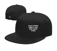 Casquette De Baseball I Eat Pussy Like A Fat Kid Eats Cake Anti-Soleil Cap Baseball Vintage Casquettes De Golf Adjustable Baseball Cap pour Running Camping Randonnée