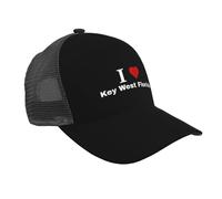 Casquette De Baseball I Love Key West Florida Trucker Caps Vintage Casquettes De Golf Anti UV Baseball Cap pour Outdoo Randonnée Camping