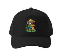 Casquette de Baseball Il est 17h Quelque Part. Casquette de Plage en Coton Noir Tropical Parrot