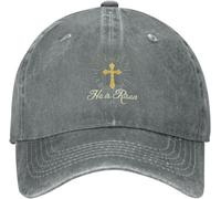 Casquette De Baseball Il Est Ressuscité Jésus-Christ Christianisme Pâques Chapeau De Golf Classique Réglable Casquette Visière, pour Extérieur, Plage, Garçon, 55-59cm
