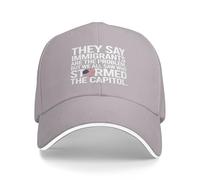 Casquette De Baseball Ils Disent Que Les Immigrants sont Le Problème, mais Nous Avons Tous Vu La Tempête. Chapeau De Golf Légère Respirante Casquette Visière, pour Randonnée, Camping, 55-59cm