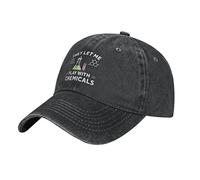 Casquette De Baseball Ils M'Ont Laissé Jouer avec des Produits Chimiques Léger Casquette De Baseball Chapeau Soleil pour Homme Femmes Entraînements