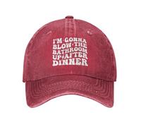Casquette De Baseball I'm Gonna Blow The Bathroom Up After Dinner Baseball Cap Classic Trucker Caps Vintage Bord Plat Casquettes pour Running Cyclisme Camping