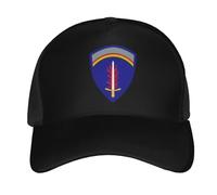 Casquette De Baseball Insigne De L'Armée Américaine en Europe (Usareur) Baseball Cap Vintage Casquettes De Golf Respirante Bord Plat Casquettes pour Running Randonnée Camping