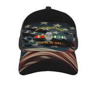 Casquette De Baseball Insigne De Police Militaire Vétéran du Vietnam Casquettes De Golf Anti UV Trucker Caps Respirante Baseball Cap pour Running Cyclisme Randonnée