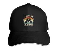 Casquette de Baseball j’AI mis en Pause Mon Jeu pour être Ici Gamer Gaming Rétro Vintage Cadeau Visière Mousse de fête Chapeau de Golf Chapeau véritable Chapeaux de Fille Cadeaux de Sport PLeisure