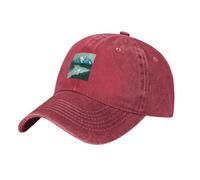 Casquette De Baseball Jackson Hole Valley and Peaks in Grand Teton National Park Wyoming USA Casquettes De Golf Vintage Trucker Caps Adjustable Baseball Cap pour Randonnée Running Outdoo