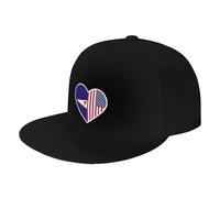 Casquette De Baseball J'aime L'Amérique Et Les Américains Baseball Cap Classic Casquettes De Golf Réglable Trucker Caps pour Running Outdoo Randonnée