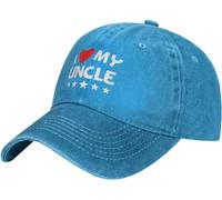 Casquette De Baseball,J'aime Mon Oncle,Réglable Casquette De Sport Unisexe Chapeau De Papa pour Badminton Activités Homme