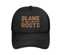 Casquette De Baseball Je Blâme Tout sur Mes Racines Trucker Caps Classic Baseball Cap Réglable Bord Plat Casquettes pour Outdoo Camping Randonnée