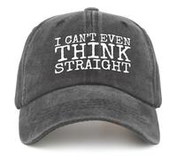 Casquette De Baseball Je N'Arrive Même Pas À Penser Correctement Bord Plat Casquettes Respirante Baseball Cap Classic Casquettes De Golf pour Running Outdoo Randonnée