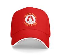Casquette De Baseball Je Ne suis Pas Célibataire Et J'Ai Un Chien Chapeau De Sport Anti-Soleil Classique Casquette Unisexe, pour Garçon, Camping, Hommes, 55-59cm