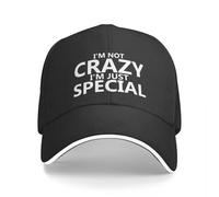 Casquette de Baseball Je ne suis Pas Fou, Je suis Juste spécial Casque de Protection Casquette de pêche Fille Homme, Personnalisable