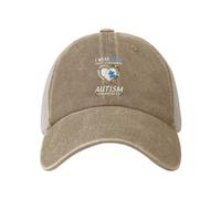 Casquette De Baseball Je Porte du Bleu pour Ma Petite-Fille Sensibilisation À l'Autisme Baseball Cap Vintage Casquettes De Golf Respirante Trucker Caps pour Running Randonnée Outdoo