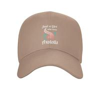 Casquette De Baseball Juste Un Garçon Qui Aime Les Axolotls Bord Plat Casquettes Respirante Baseball Cap Anti UV Casquettes De Golf pour Cyclisme Camping Running