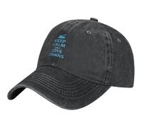 Casquette De Baseball Keep Calm Love Swans Casquette Hat Confortable Chapeau Soleil Unisexe Trucker Hat pour Badminton Camping Athlétique