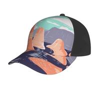 Casquette De Baseball Lac Powell Et Reflection Canyon Glen Canyon National Recreation Area Utah USA Casquettes De Golf Vintage Trucker Caps Classic Bord Plat Casquettes pour Outdoo Randonnée