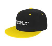 Casquette De Baseball Laissez Mes Lois Tranquilles, Mon Corps Rouge Casquettes De Golf Anti UV Trucker Caps Vintage Baseball Cap pour Outdoo Camping Randonnée