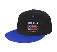 Casquette De Baseball L'Amérique, on l'aime Ou on La Quitte Baseball Cap Vintage Trucker Caps Anti UV Bord Plat Casquettes pour Running Camping Outdoo