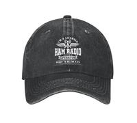 Casquette de Baseball Lavé Ham Radio Chapeau De Camionneur D’été pour Les Hommes Unisexes Amateur Aime Vintage Classique Rock Soleil Cadeau