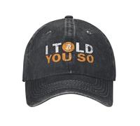 Casquette de Baseball lavée Je Vous l’AI Dit si d’été Hip Hop Chapeaux pour Couple Femmes Ajusté Rétro Plein Air Gym Soleil Snapback Cap