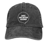 Casquette de baseball lavée pour homme Casquette de baseball Boys are Better Leashed Trucker Casquette snapback Chapeau BDSM Bondage Discipline Dominance Golf Chapeaux Cadeau