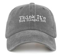 Casquette De Baseball Le Bien Qui Ne Veut Rien Pense Que Ce n'est Pas Encore Illégal Bord Plat Casquettes Réglable Trucker Caps Vintage Casquettes De Golf pour Running Randonnée Outdoo