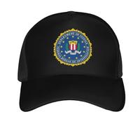 Casquette De Baseball Le Bureau Fédéral D'Enquête Trucker Caps Classic Casquettes De Golf Vintage Bord Plat Casquettes pour Camping Randonnée Running