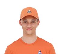 Le Coq Sportif - ESS Casquette N°2 - Coton Polyester Mixte Léger - Coupe Confortable et Respirante - pour Usage Quotidien Sportif - Taille L/XL - Coloris Orange camuset