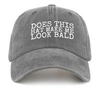 Casquette De Baseball Le Plus Cool De Son Est-Ce Que Ça Me Fait Paraître Chauve Papa Unique Fête des Pères Baseball Cap Réglable Bord Plat Casquettes Vintage Trucker Caps pour Camping Running