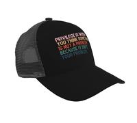 Casquette De Baseball Le Privilège, C'est Quand on Pense Que Quelque Chose n'est Pas Un Problème. Classique Casquette Visiere Unisexe Baseball Casquettes pour Voyages Activités Course