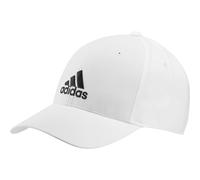 adidas Lightweight Embroidered Baseball Cap Hat Mixte, White/White/Black, M