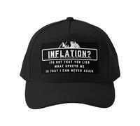 Casquette de Baseball L'inflation ? Ce n'est Pas Que tu aies menti, ce Qui me dérange, C'est Que Je ne pourrai Plus jamais Te Croire. Casquette de Course Ajustable en Coton