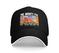 Casquette de Baseball Liste des Cinq Parcs nationaux de l'Utah, Chapeau Vintage pour Homme, Chapeau de Golf personnalisé