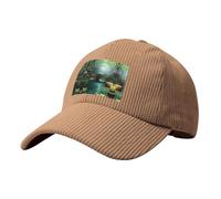 Casquette de baseball Little Bridge in The East en velours côtelé, même style pour homme et femme, un bon choix pour photographie de voyage kaki