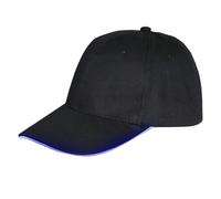 Casquette De Baseball Lumineuse 1 Pièce, Casquette De Sport De Plein Air, Casquette À Visière En Coton, Casquette De Baseball De Protection Solaire, Casquette De Course De Nuit Unisexe