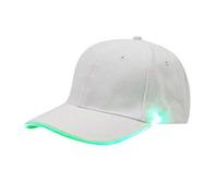 Casquette de baseball lumineuse à LED pour fête (vert, taille unique)
